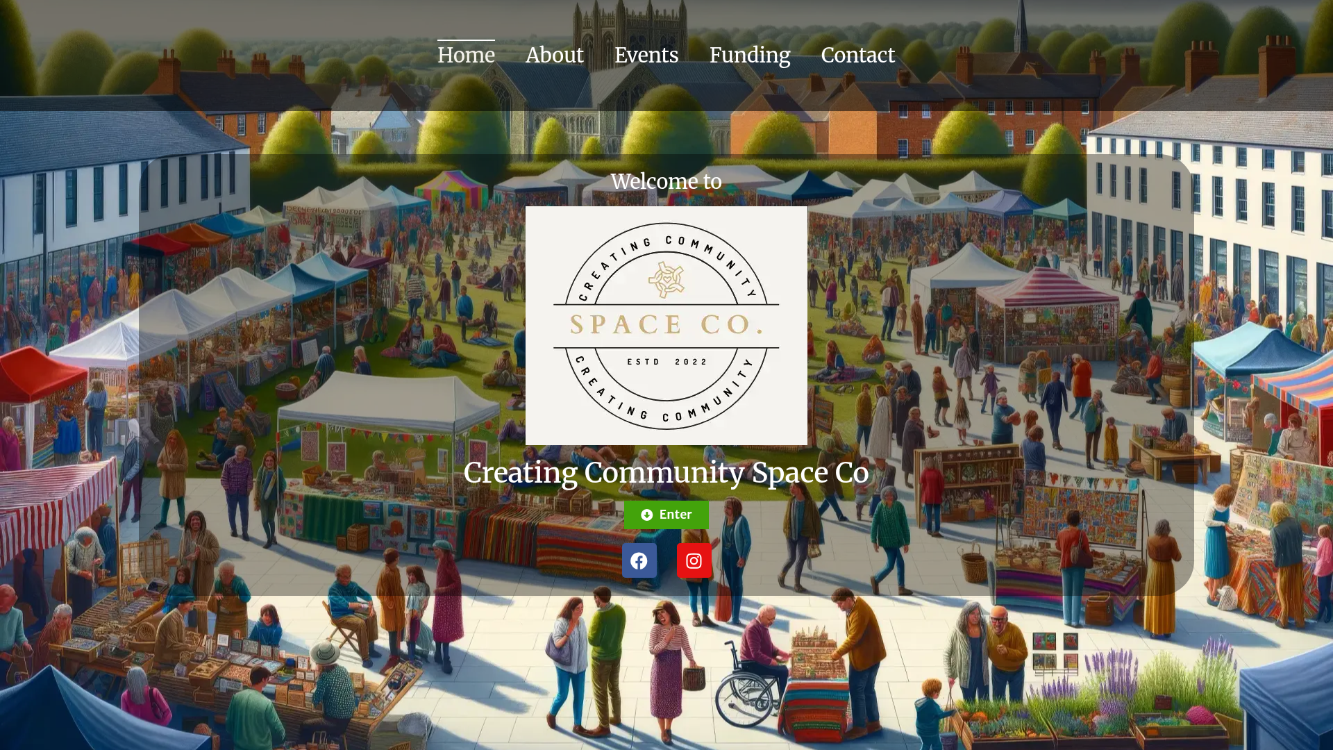 Creating Community Space website screenshot