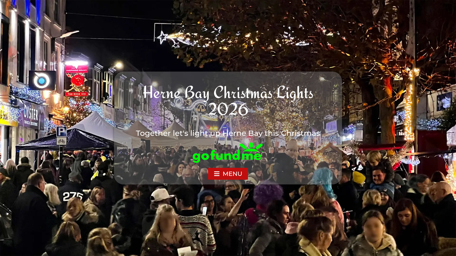 Herne Bay Christmas Lights website screenshot
